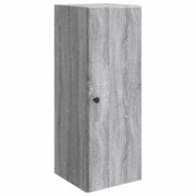 Mobiletto a muro Sonoma grigio 33 x 34,5 x 90 cm