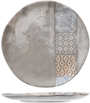 Set da tavola di 12 piatti da dessert Malaga decorati in ceramica, 26 cm