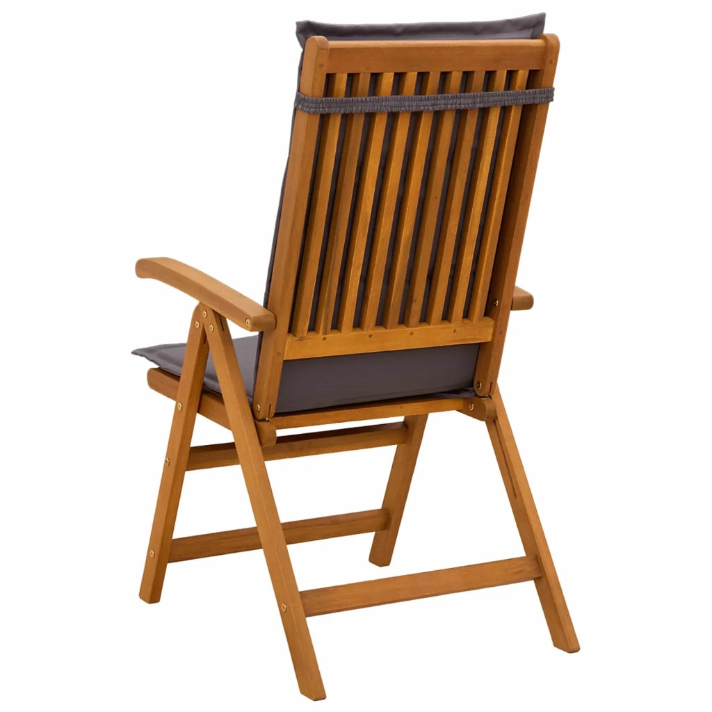 Sedie da giardino reclinabili 3 pz Naturale 42041434