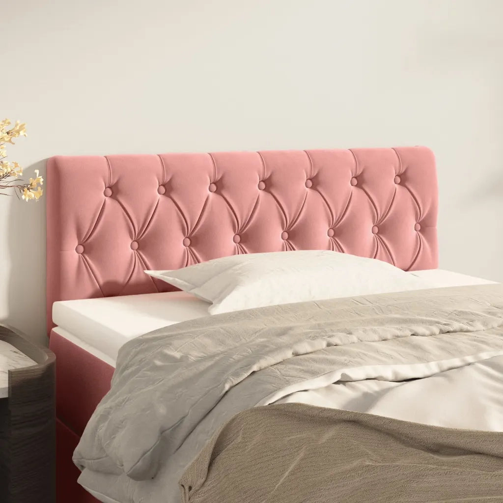 Testiera | Testata Rosa 100x7x78/88 cm in Velluto
