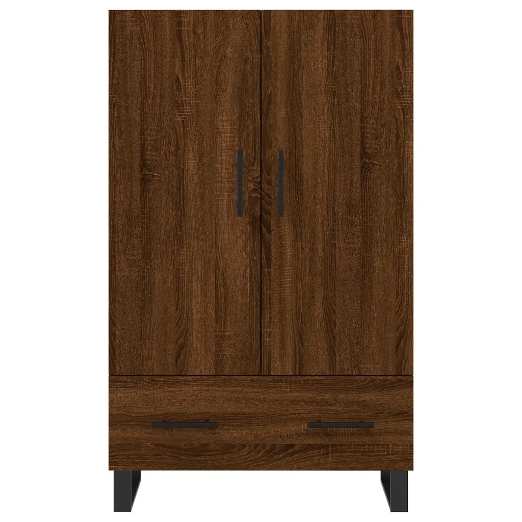 Credenza Rovere Marrone 69,5x31x115 cm in Legno Multistrato