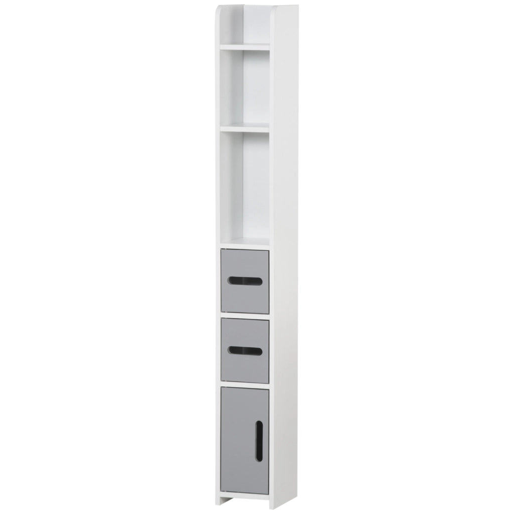 Colonna Bagno ¨C zephmum ¨C Bianco Grigio 15x17x120 cm
