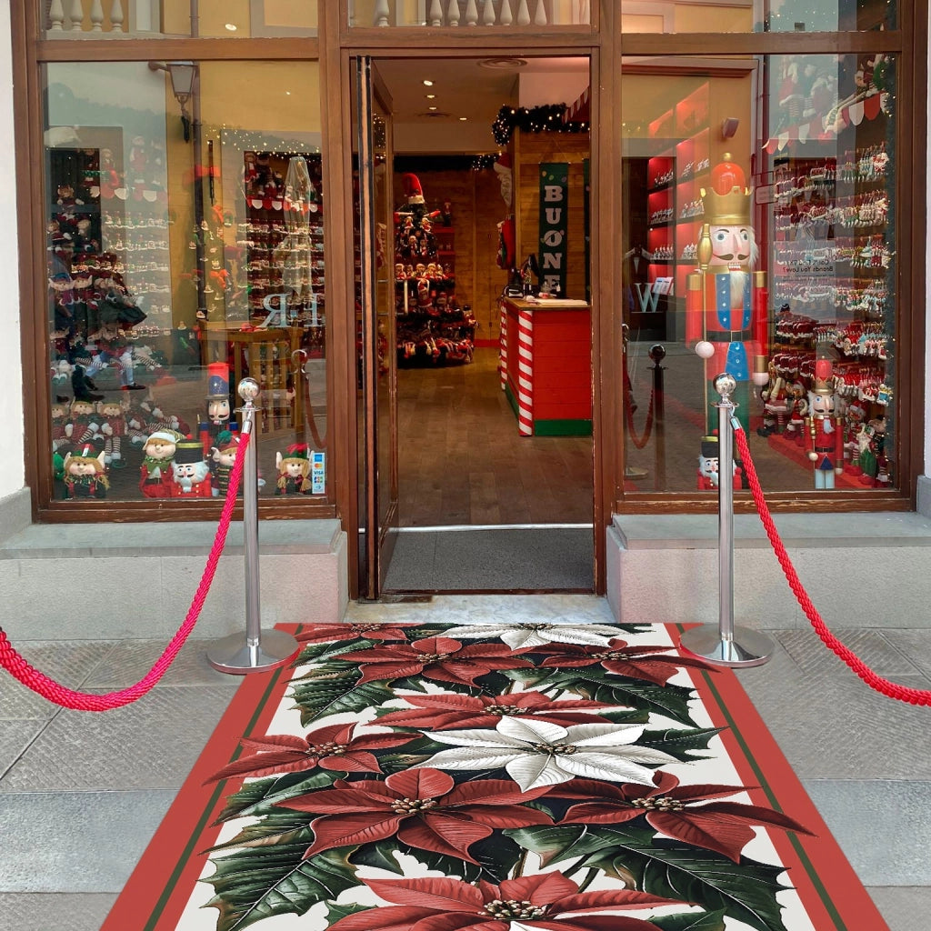 Passatoia Natalizia Tappeto Corsia Ingresso Natale Marciapiede Interno Esterno 100x2500 Cm (D)