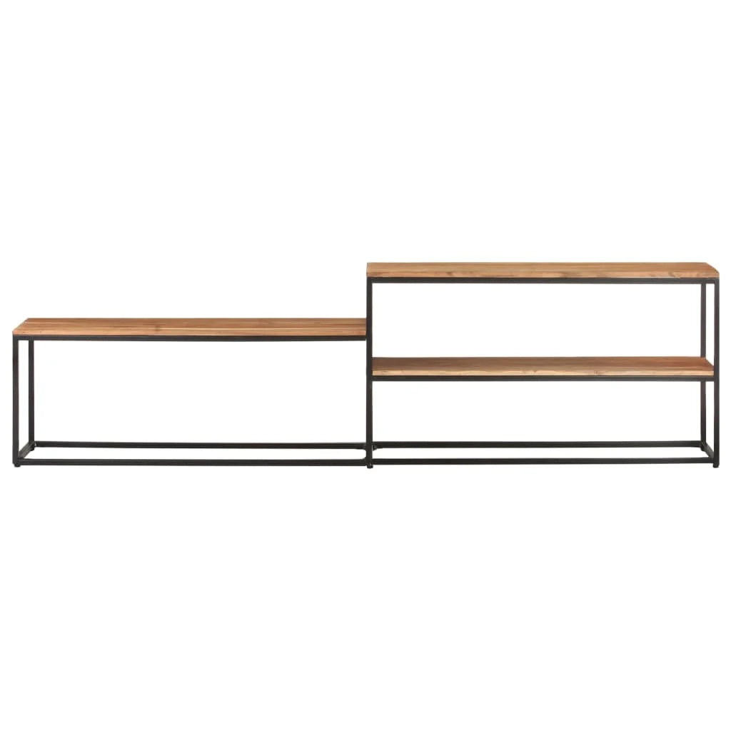 Mobile TV multimediale scaffale TV credenza mobile TV sala da pranzo soggiorno camera da letto 180 x 30 x 50 cm legno massello di acacia marrone 02_0026087