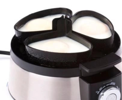 Cloer 6070 Pentolino per uova 7 uovo/uova 435 W Nero, Argento