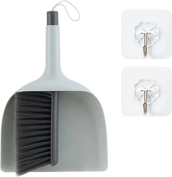 Set di pulizia mini a spazzola e spazzola, 2 ganci trasparenti, spazzola manuale e spazzola, spazzola e set di spazzola, set di pulizia, set di spazzola e spazzola