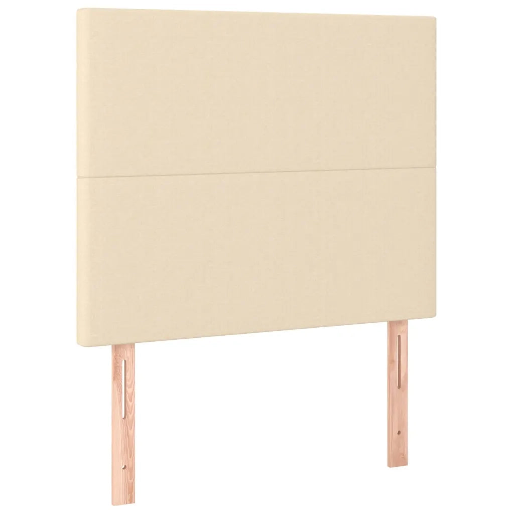 Giroletto a Molle con Materasso Crema 90x190 cm in Tessuto
