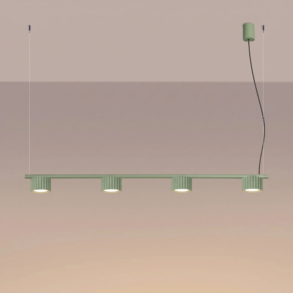 Lampadario AURA 4 salvia Gx53