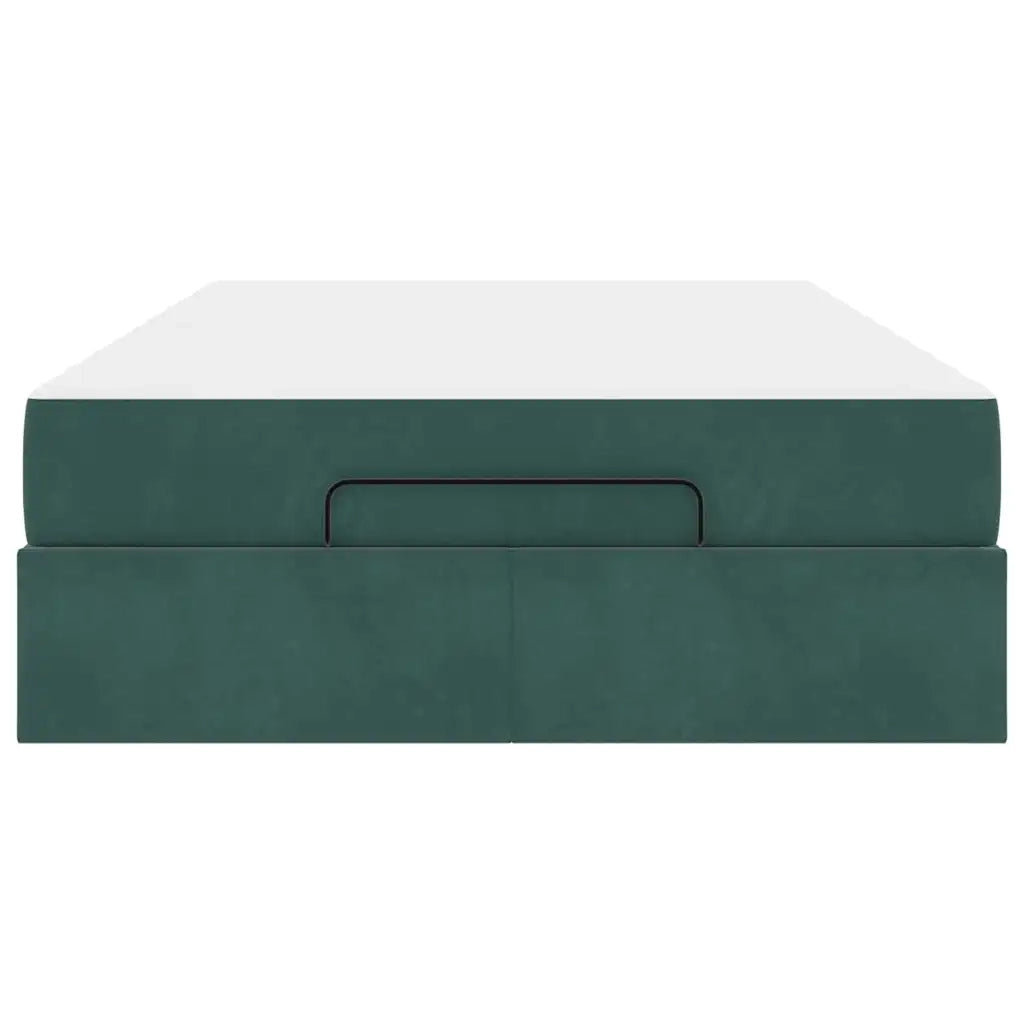 vidaXL Struttura del letto Verde scuro 120 x 200 cm Velluto