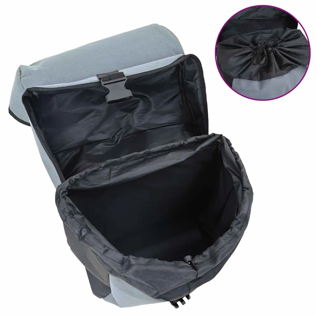 Borsa per biciclette Grigio e Nero 31.5 x 15.5 x 40 cm CFW3695080