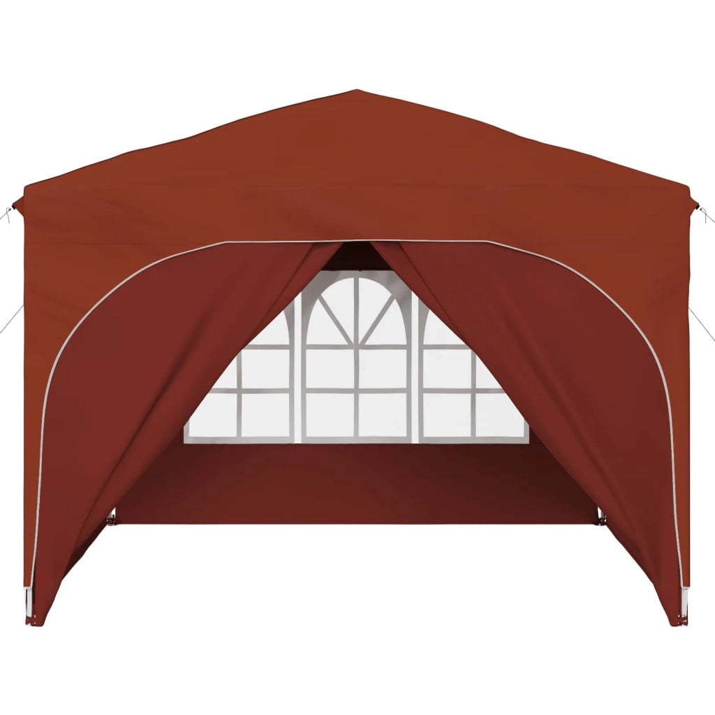 Tenda per feste a pop-up 290 x 290 x 245 cm Terracotta