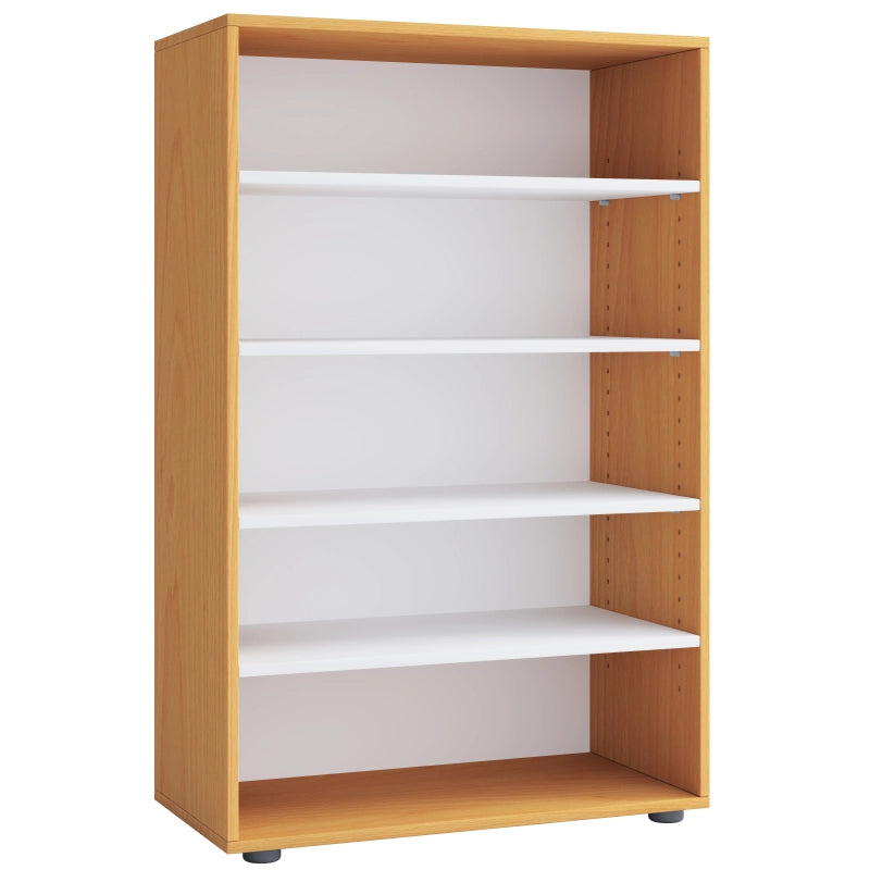 Legno Max Scarpiera H110 L70 P37 cm Mobile Porta Scarpe Salvaspazio con Ripiani Regolabili Colore Betulla