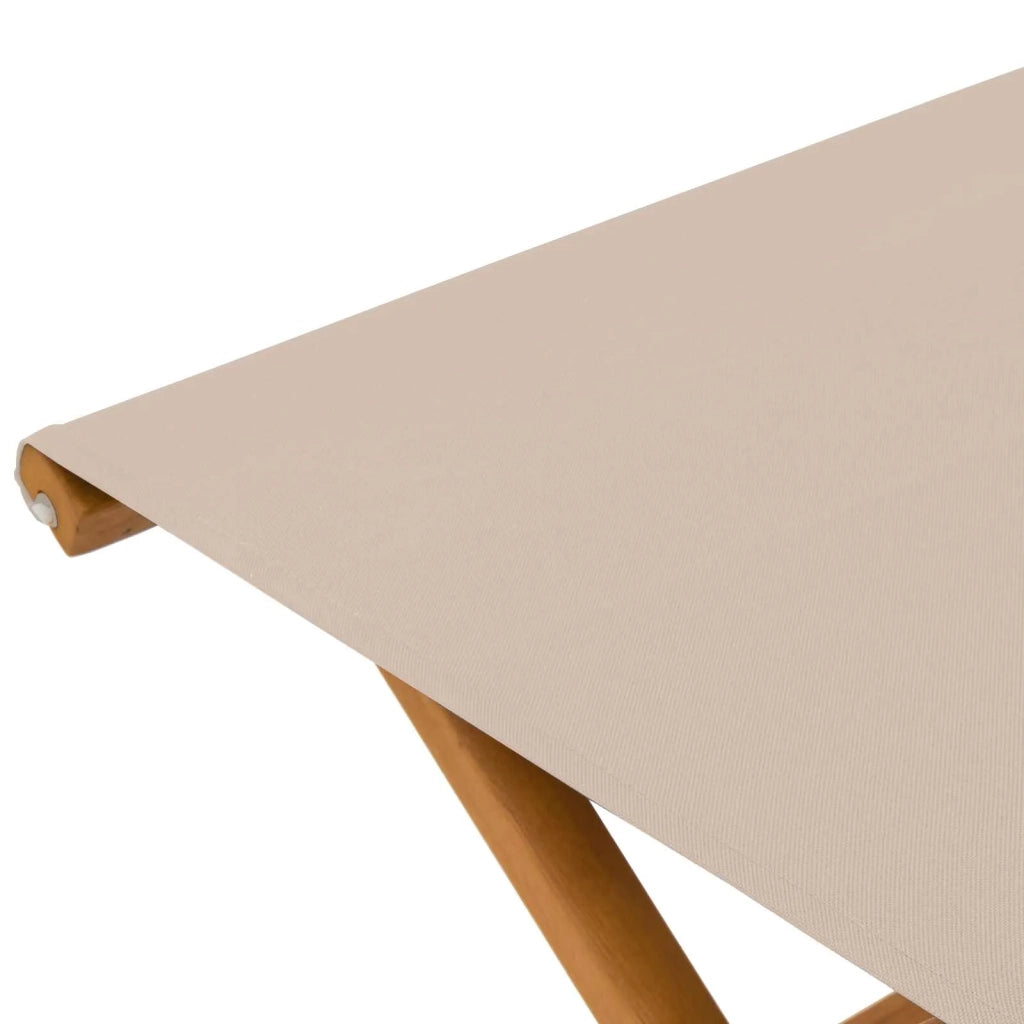 Lettino 2 pcs Legno di Eucalipto Massello Beige 42024899