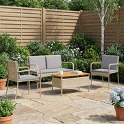 Set da giardino con cuscino acciaio