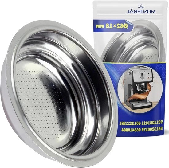 Filtro per caffè Ø 62 x 18 mm per macchina caffè - Codice originale 5513281011 6013211981 5513200179 per DeLonghi 063410884 per Smeg