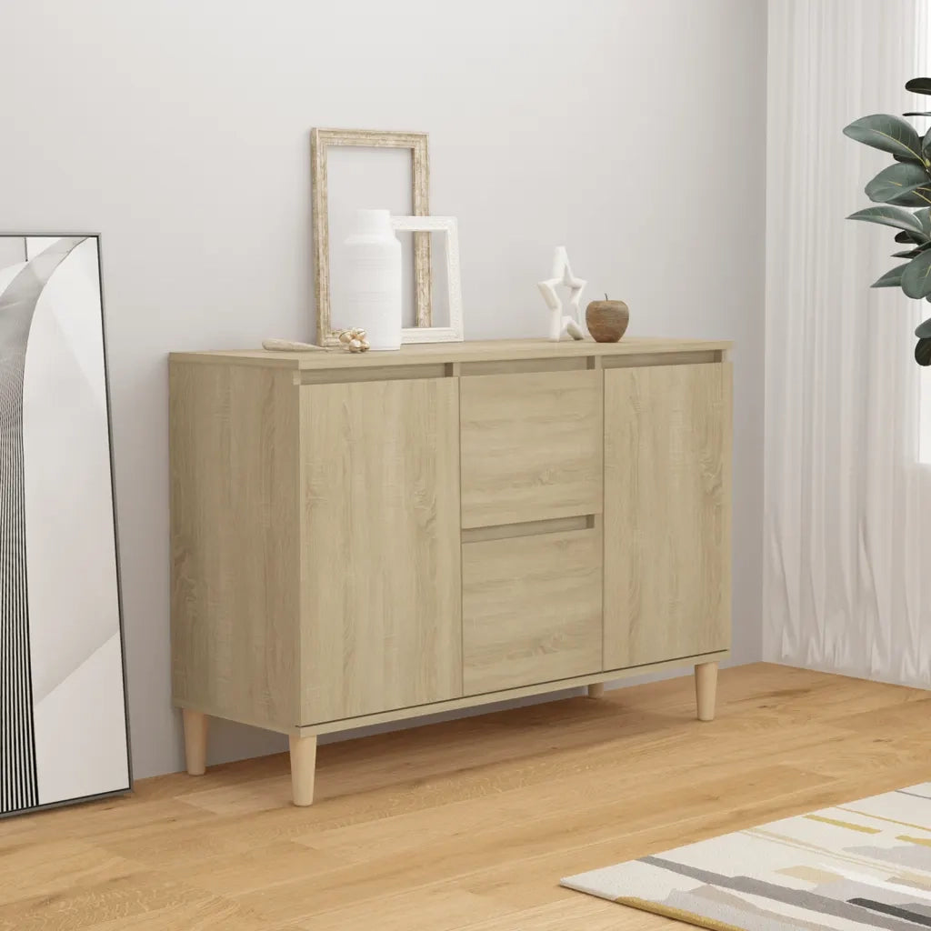 Credenza Rovere Sonoma 101x35x70 cm in Legno Multistrato 806106