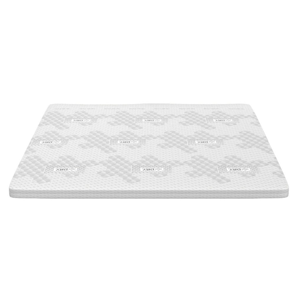 Topper Memory Foam singolo 140x200 - alto 5 cm, rivestimento Dry Amicor, sfoderabile | Correttore H5