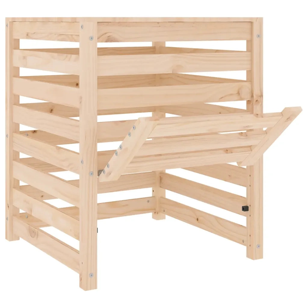 Compostiera 63,5x63,5x77,5 cm in Legno Massello di Pino 823808