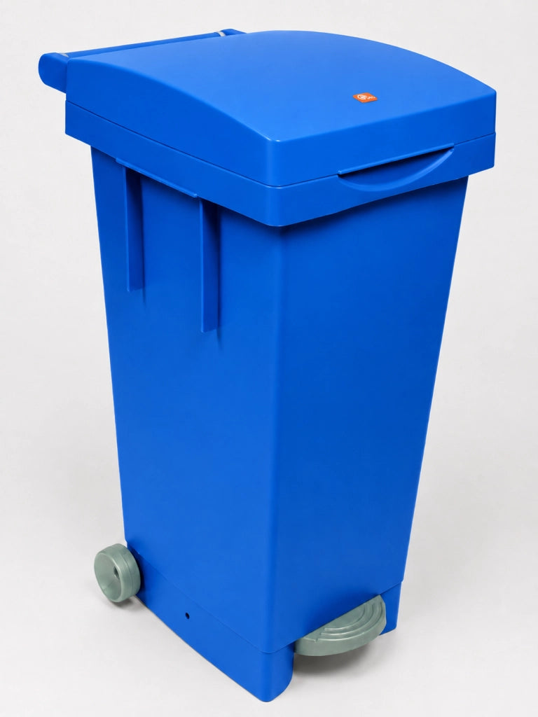 ICS BIDONE BIG TATA PER DIFFERENZIATA Lt. 80 - cm. 38x50x80 h col. Blu