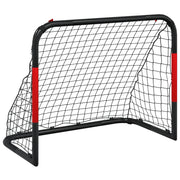 Porta da Calcio con Rete Rossa e Nera 90x48x71 cm in Acciaio CFW8596007