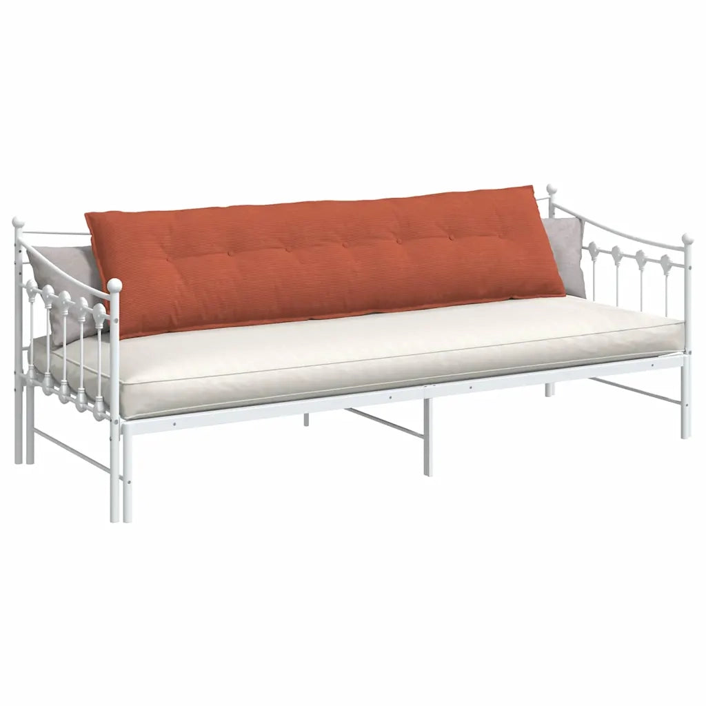 Cuscino per Schiena Rosso Arancio 200 x 50 cm Tessuto in Cords