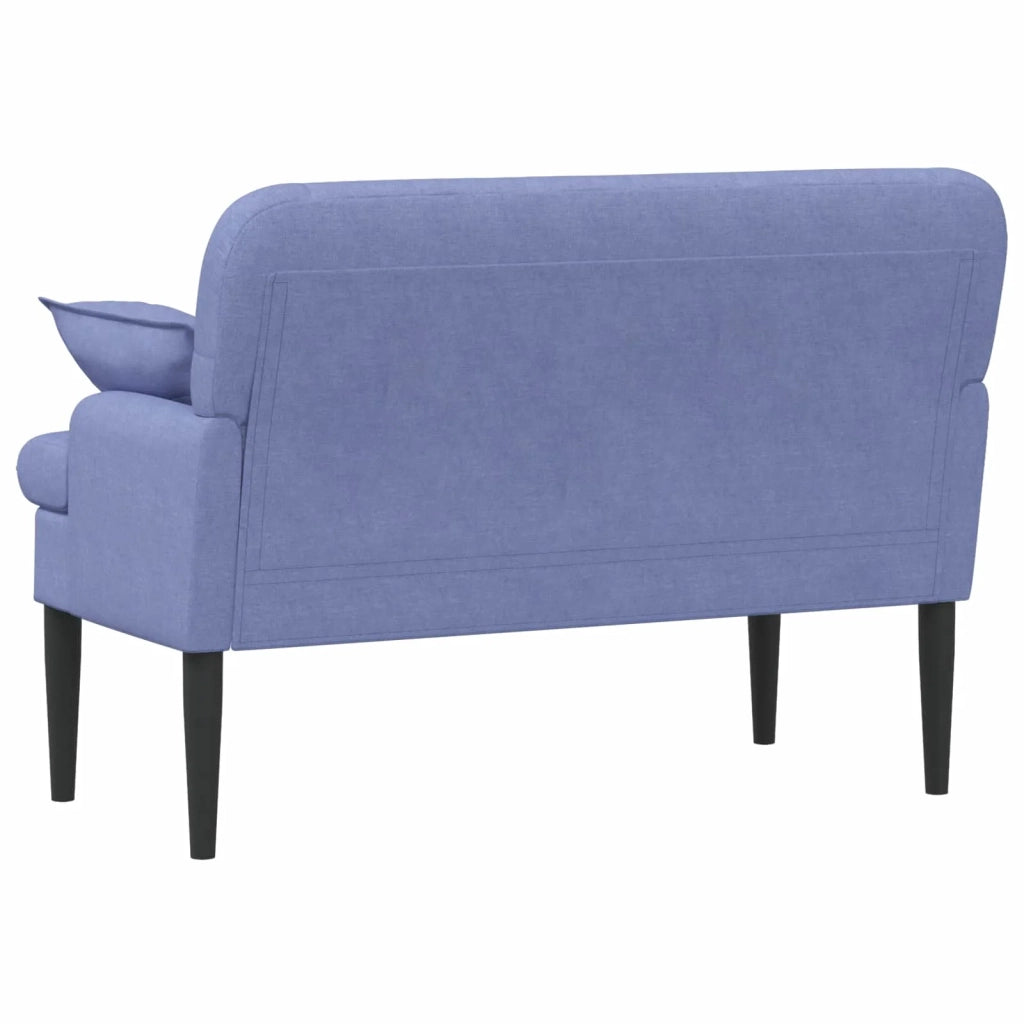 Loveseat con bottoni imbottiti Blu jeans 111 x 68 x 80 cm 42041808