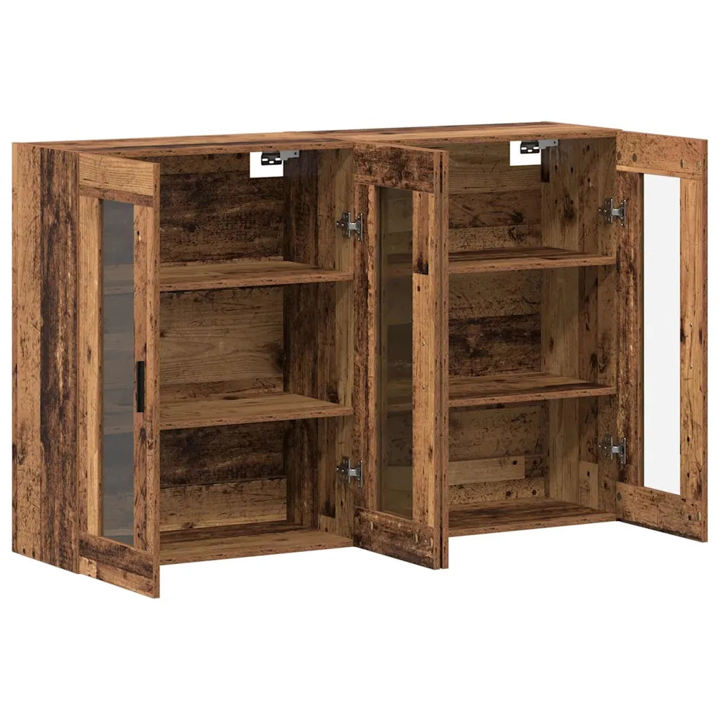 Armadi da Muro 2 pz Legno vecchio 69,5 x 34 x 90 cm CFW2398917