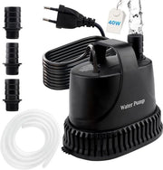 Pompa doppia 3000 L/h silenziosa con flusso d'acqua regolabile e protezione contro la fuoriuscita di acqua asciutta 40W 3 m
