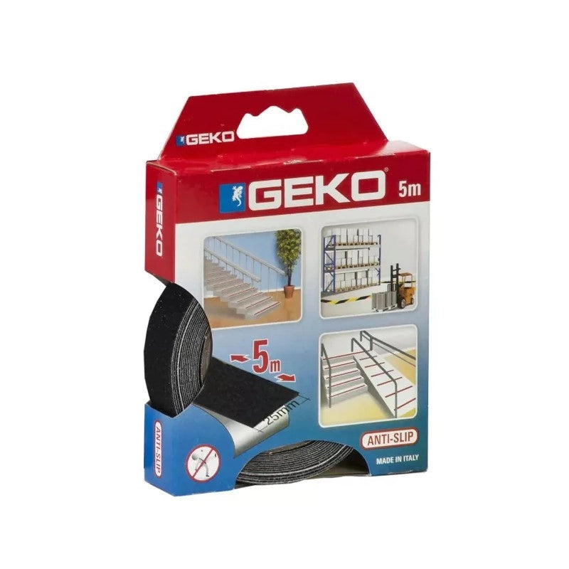 Nastro adesivo antiscivolo nero 25 mm x 5 m