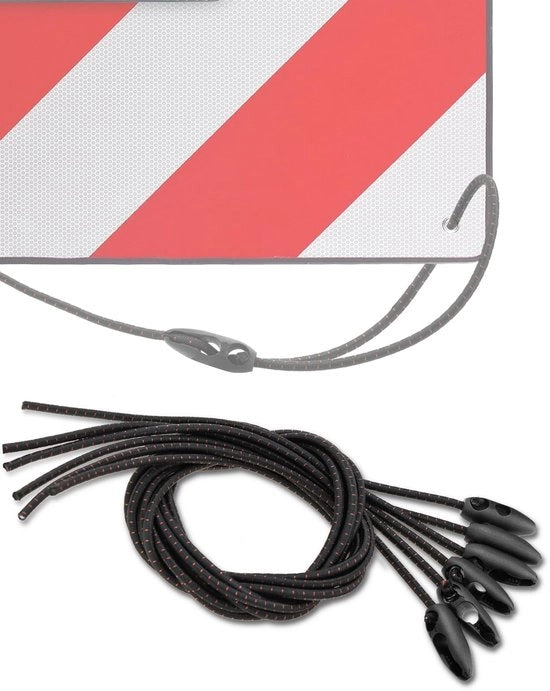 Spanne per cartelli di avviso, 6 x 100 cm Cinture per cartelli di avviso, Italia BESPOTCL fissaggio di cartelli di avviso Spagna spanne elastiche regolabili per cartelli di avviso, portabiciclette, viaggi in auto ecc.