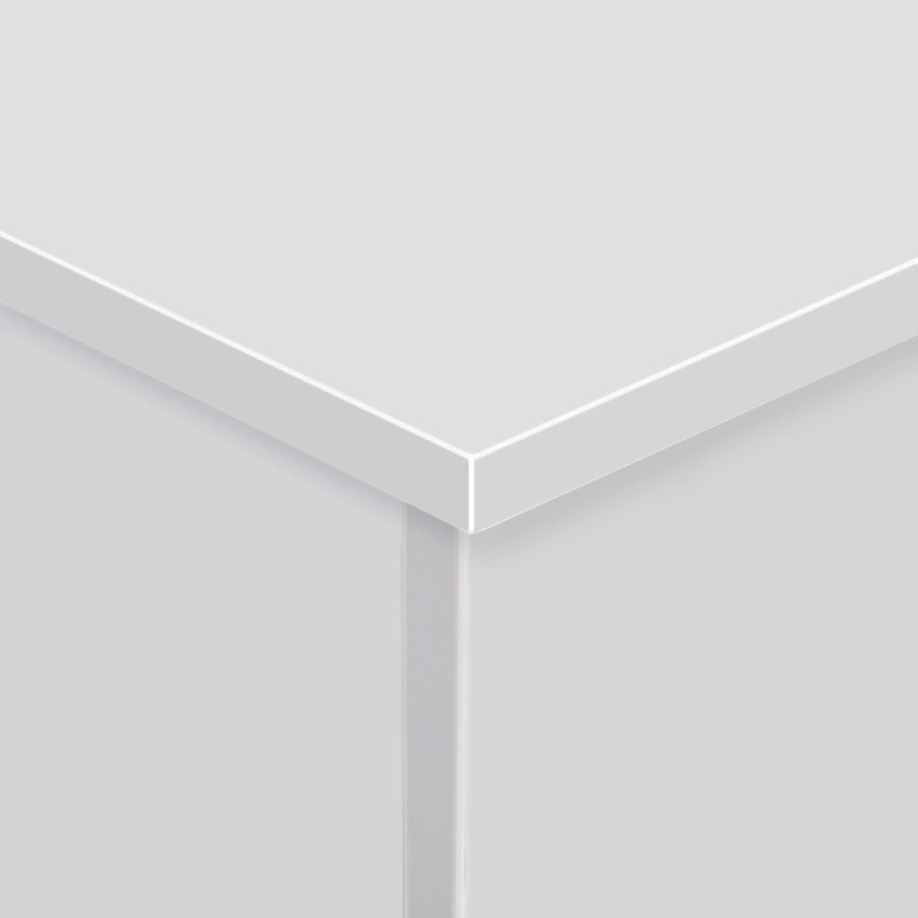 Tavolino contenitore con coperchio ¨C zephmum ¨C bianco 100x40x40 cm