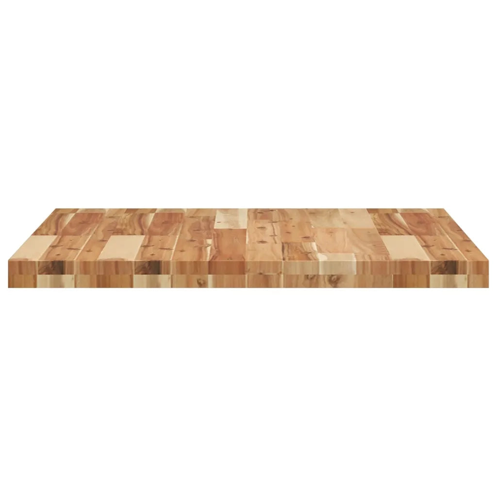 Piano Tavolo | Superficie Tavolo | Piano Scrivania Quadrato 70x70x4 cm in Legno Massello di Acacia