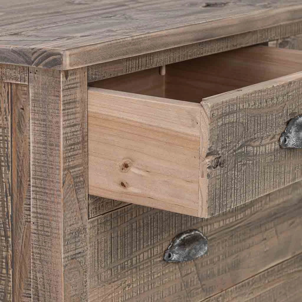 Cassettone in legno marrone 90x40x100h cm