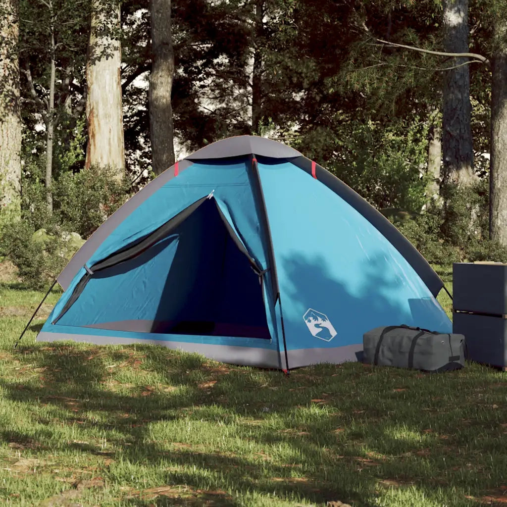Tenda da Campeggio a Cupola per 2 Persone-Tenda per Escursionismo Blu Impermeabile 990426