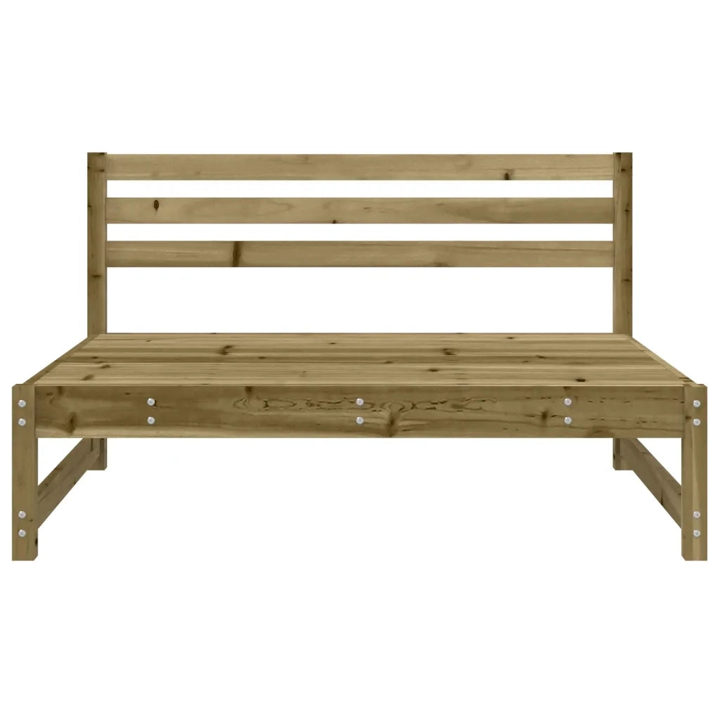 Divano Centrale da Giardino 120x80 cm Legno Impregnato di Pino 825708