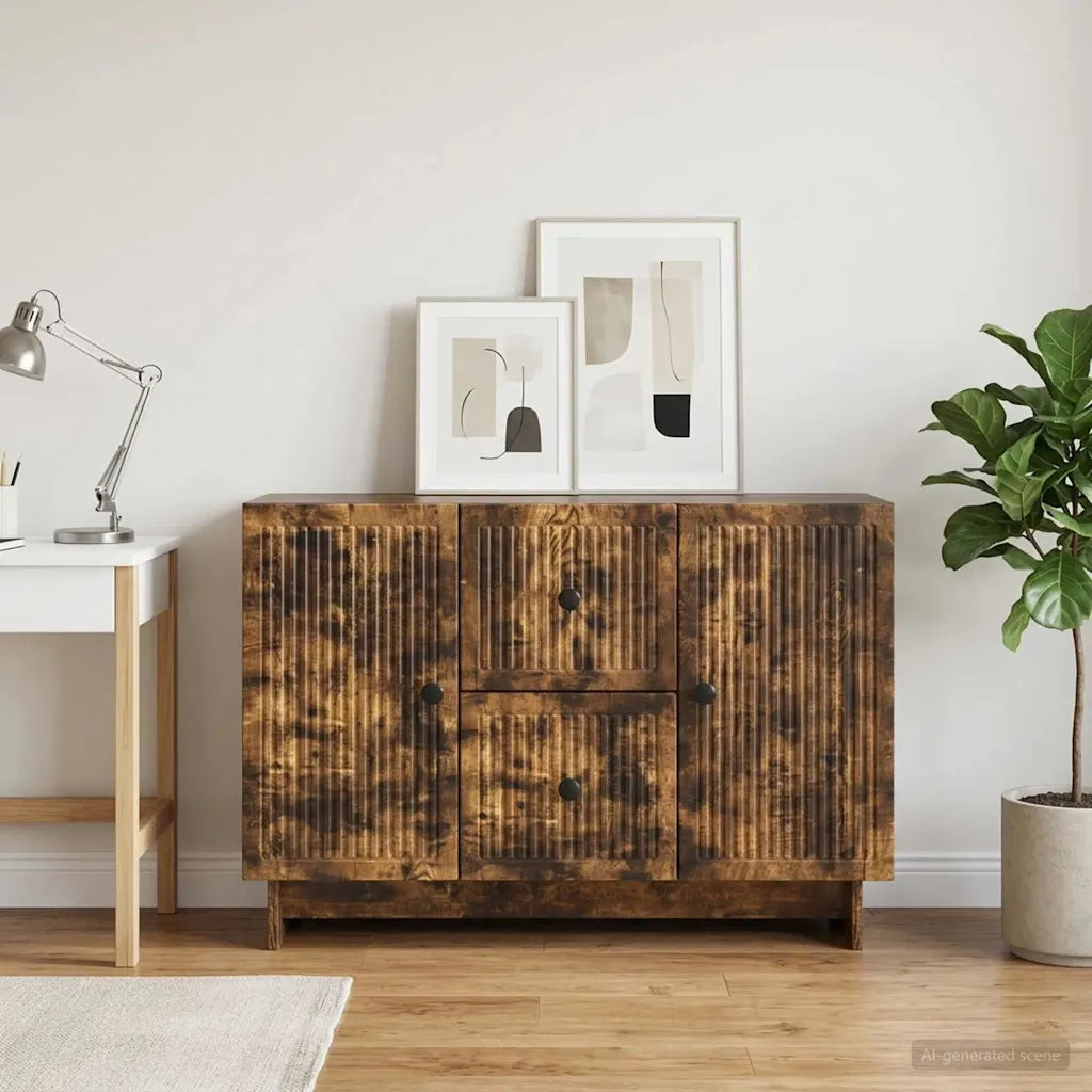 Credenza Rovere Fumo 89 x 34,5 x 60 cm Legno ingegnerizzato 893970
