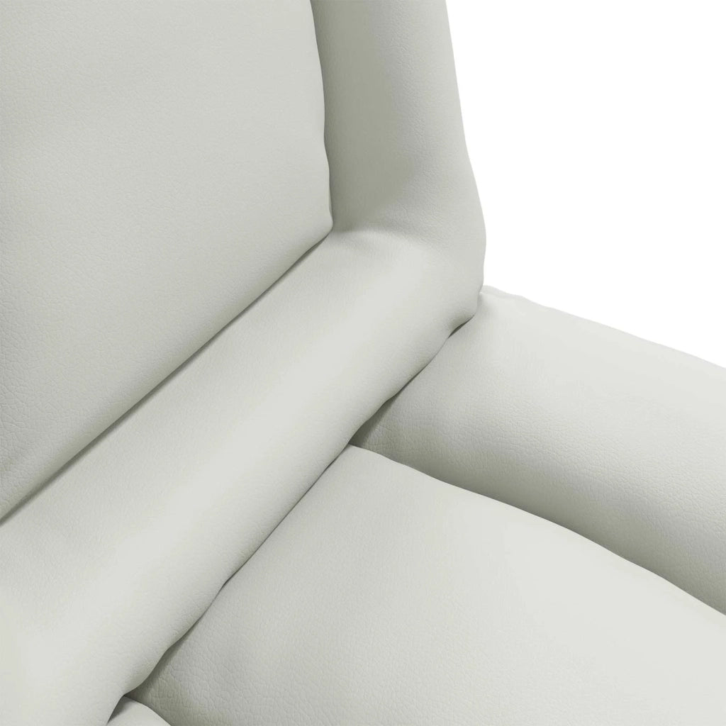 Sedia da Pavimento Bianco 55 x 61 x 70 cm Pelle Sintetica 42028188