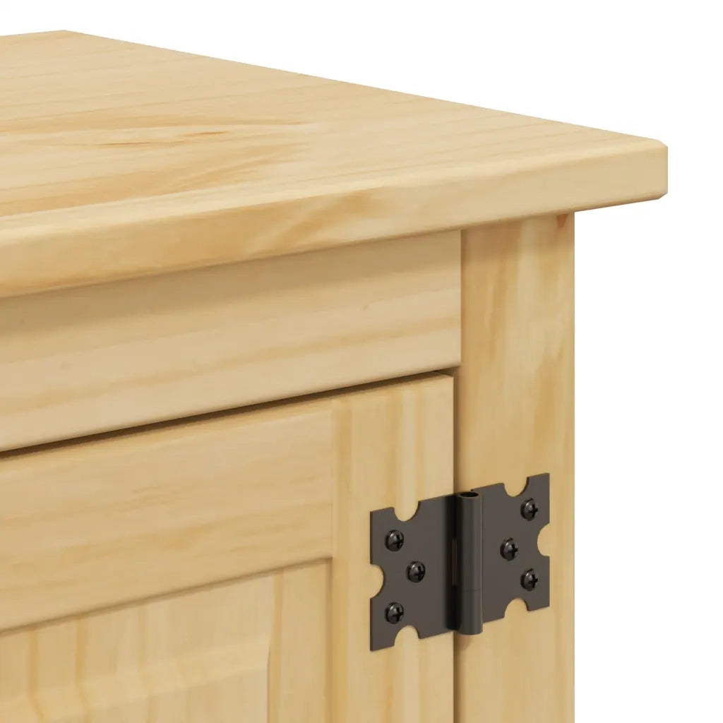 Mobile Bagno | Armadio da bagno a Parete Corona 70x33x71,5cm Legno Massello Pino