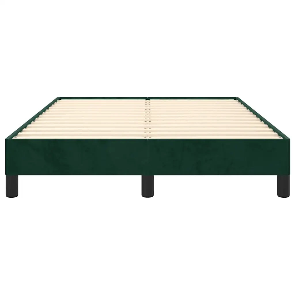 Giroletto senza Materasso Verde Scuro 120x200 cm in Velluto 346967