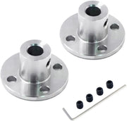 Flenskoppeling in Rame Inossidabile 6 mm - Congiunzione Rigida - Accessori Motor - Componenti DIY - Inclusi Viti di Regolazione - Congiunzione a Sfera