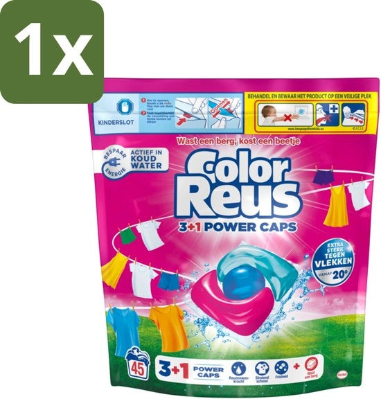 Capsule di Lavaggio 3+1 a Colore - 45 Cicli di Lavaggio - 1 Pezzo