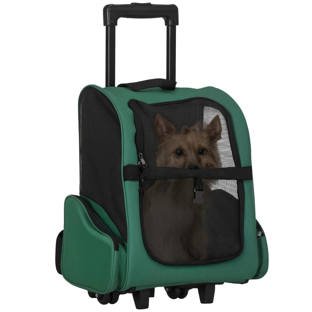 Trasportino 2 in 1 per Mascote ¨C Zephmum ¨C Verde 42x25x55 cm