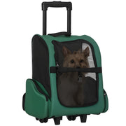 Trasportino 2 in 1 per Mascote ¨C Zephmum ¨C Verde 42x25x55 cm
