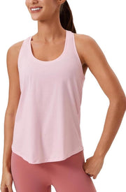 Top Fitness Donna Racerback Gym Katoenen Tops Senza Maniche - Nero - Taglie S/M/L/XL