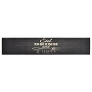 Tappeto del soggiorno | Tappeto da Cucina Lavabile Nero Cucina 60x300 cm Velluto