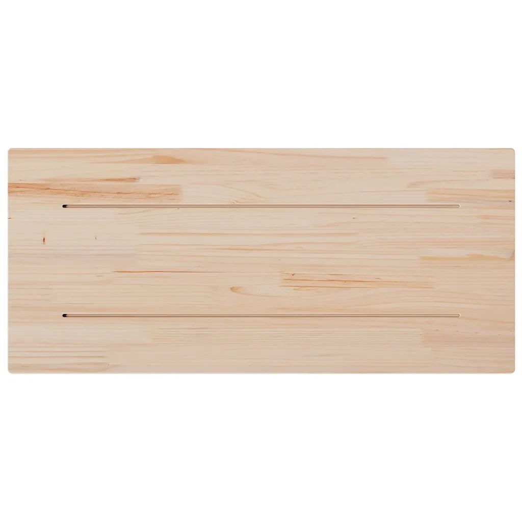 Piano Tavolo 90x40x2,5 cm Rettangolare Legno Massello di Pino 847429