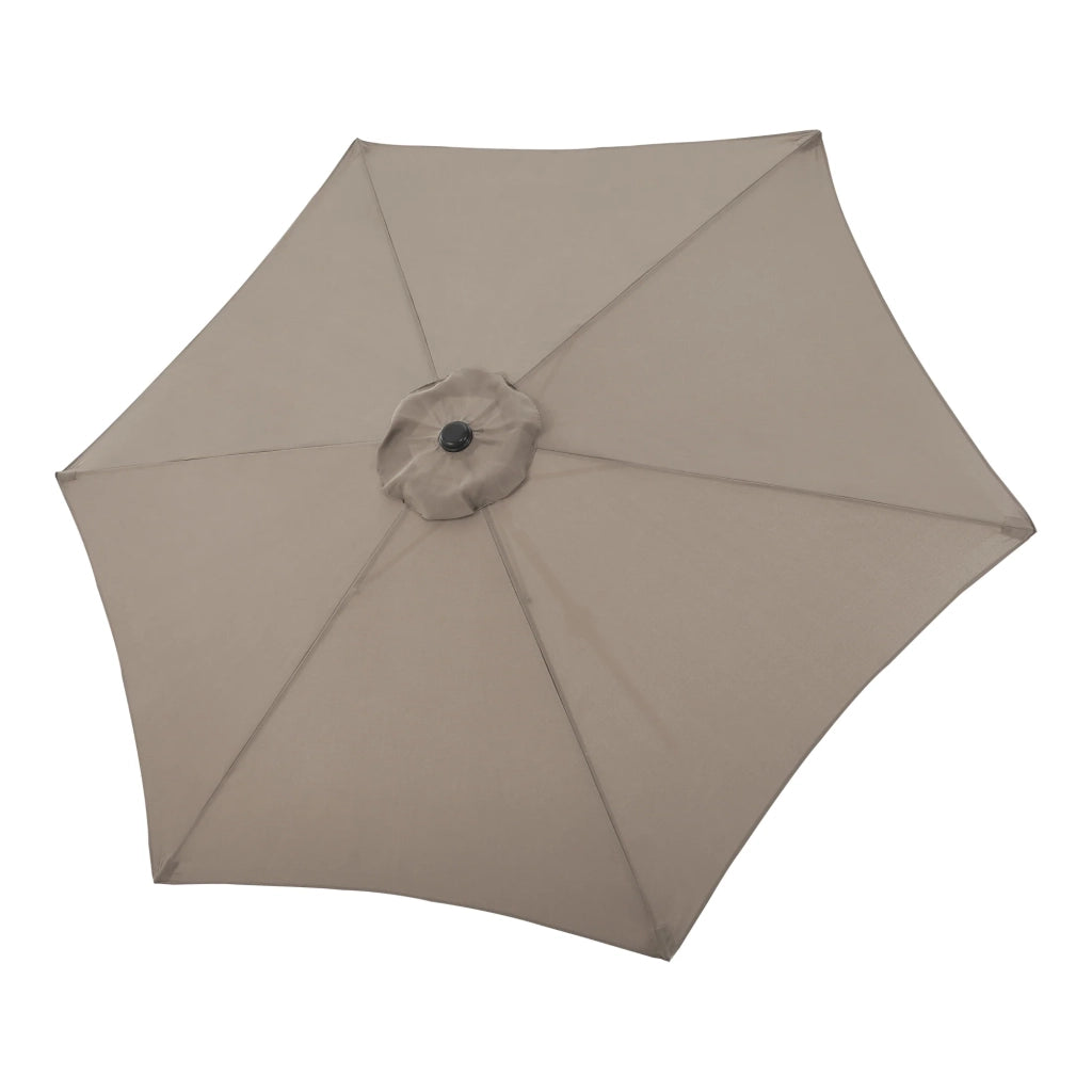 Ombrellone esagonale in poliestere 270 x 235 kaki 03_0008045