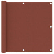Schermo per balcone schermo per la privacy 90 x 500 cm tessuto Oxford color terracotta 02_0010419