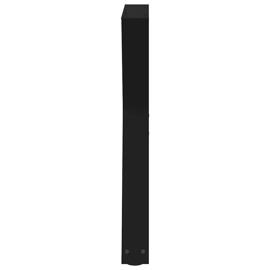 Gambe per tavolo da pranzo 2 pz nere 50x(72-73,3) cm in acciaio