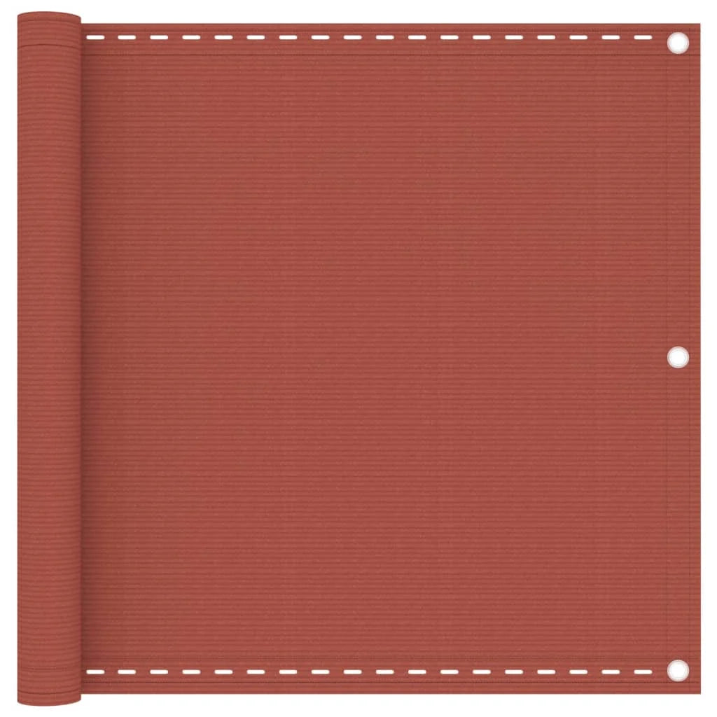 Schermo per balcone schermo per la privacy 90 x 500 cm HDPE terracotta 02_0010418